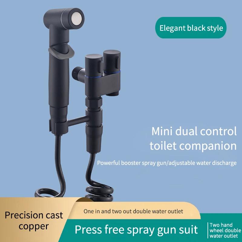 Handheld Toilet Bidet Faucet Sprayer Bathroom Hand Bidet Set Toilet Self Cleaning Shower Head One In Two Out Angle Valve Faucet
Handheld Toilet Bidet Faucet Sprayer Bathroom Hand Bidet Set Toilet Self Cleaning Shower Head One In Two Out Angle Valve Faucet