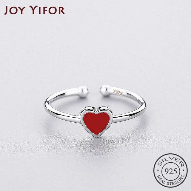 Romantic Red Heart Enamel Ring Silver Color For Charm Women Wedding Party Fine Jewelry Fashion 2020Cute Gifts
Romantic Red Heart Enamel Ring Silver Color For Charm Women Wedding Party Fine Jewelry Fashion 2020Cute Gifts
