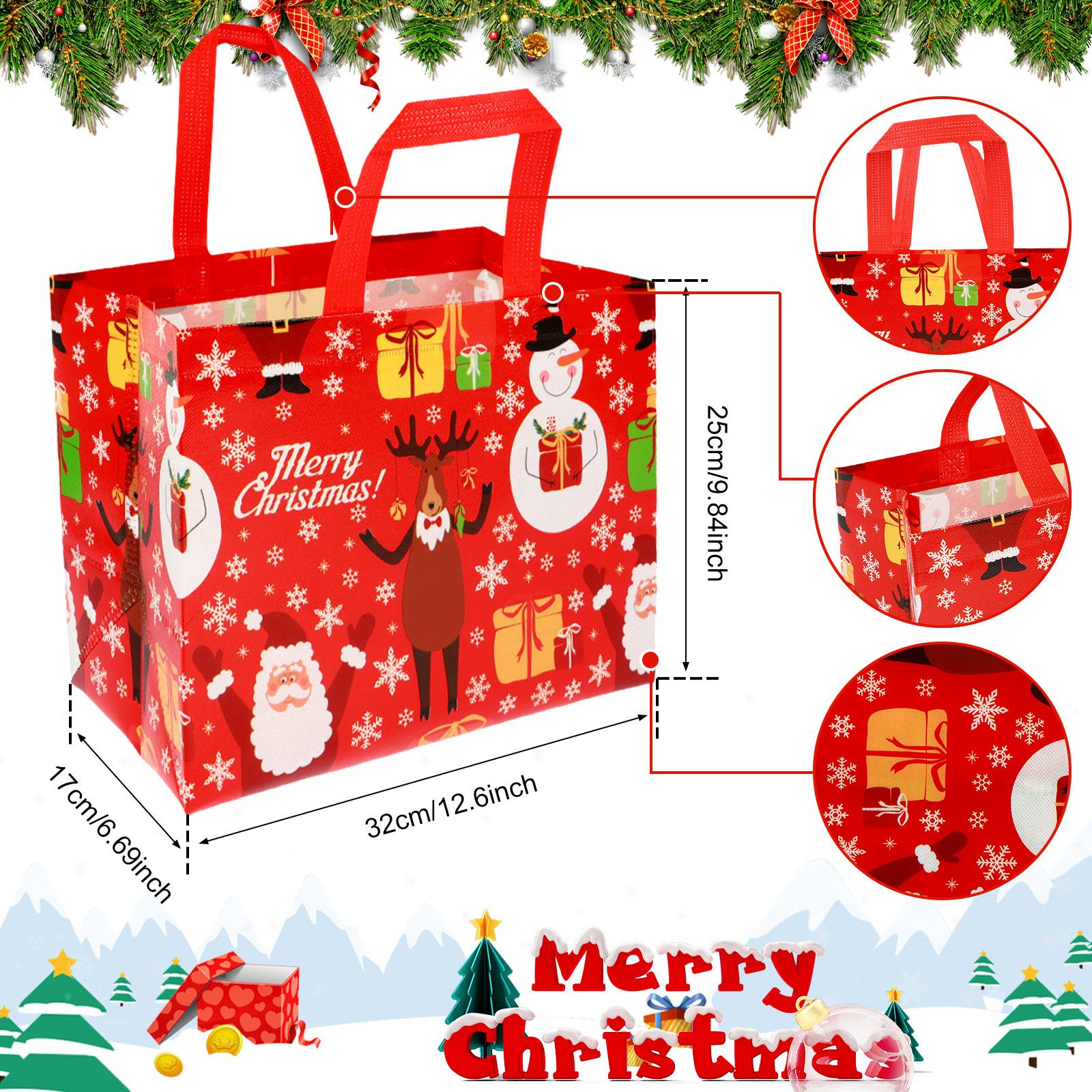 16/30 piece of Christmas gift bags colorful gift bags large capacity Santa Claus gift bags reusable for Christmas shopping mix color
16/30 piece of Christmas gift bags colorful gift bags large capacity Santa Claus gift bags reusable for Christmas shopping mix color