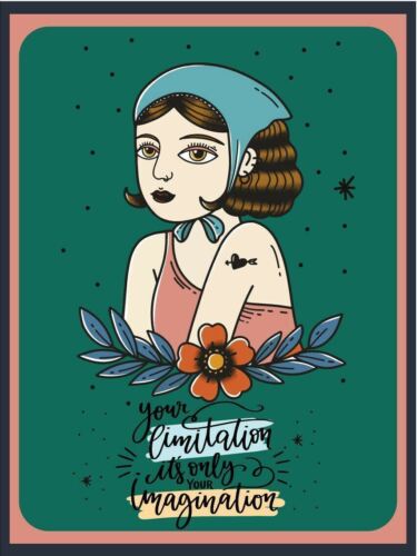 Metal plaque vintage retro style Limitation Is Imagination Classic tin door signAluminum 20x30cm(7.8x11.8inch)
Metal plaque vintage retro style Limitation Is Imagination Classic tin door signAluminum 20x30cm(7.8x11.8inch)