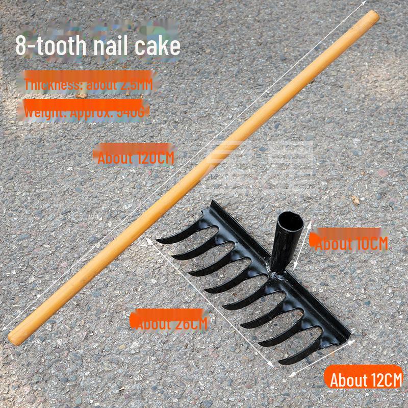 Потовщена багатозуба головка садових грабель з марганцевої сталі з крученими зубцями
Потовщена багатозуба головка садових грабель з марганцевої сталі з крученими зубцями