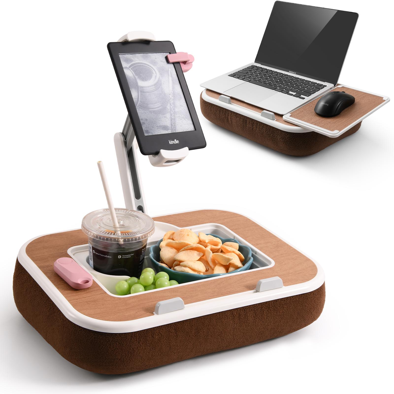 Eary Tablet Pillow Stand iPad Laptop kindle Holder with Snack Bowl for Bed Couch Recliner 360°Rotate Clip Fits for 4.7-13 inches коричневий
Eary Tablet Pillow Stand iPad Laptop kindle Holder with Snack Bowl for Bed Couch Recliner 360°Rotate Clip Fits for 4.7-13 inches коричневий