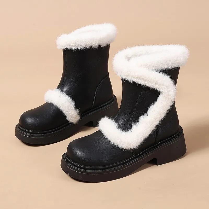 Fashion Women s Thick Heel Cotton Boots Winter New Round Head Sleeve Splicing Thick Sole Anti-slip Wear-resistant Mid-calf Boots 35 чёрный
Fashion Women s Thick Heel Cotton Boots Winter New Round Head Sleeve Splicing Thick Sole Anti-slip Wear-resistant Mid-calf Boots 35 чёрный