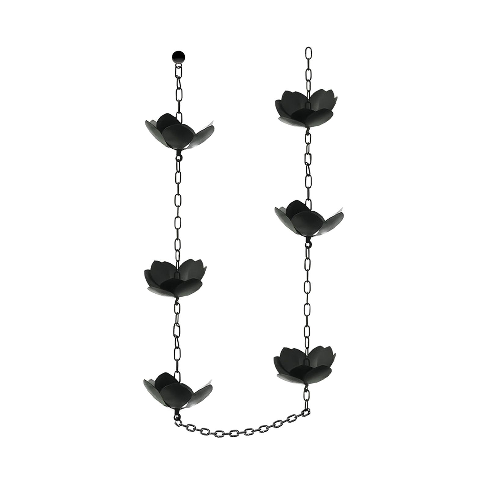 Rain Chain for Gutters with Adapter Flower Rain Chain Cups Gutter Downspout Water Home Display Adjustable
Rain Chain for Gutters with Adapter Flower Rain Chain Cups Gutter Downspout Water Home Display Adjustable