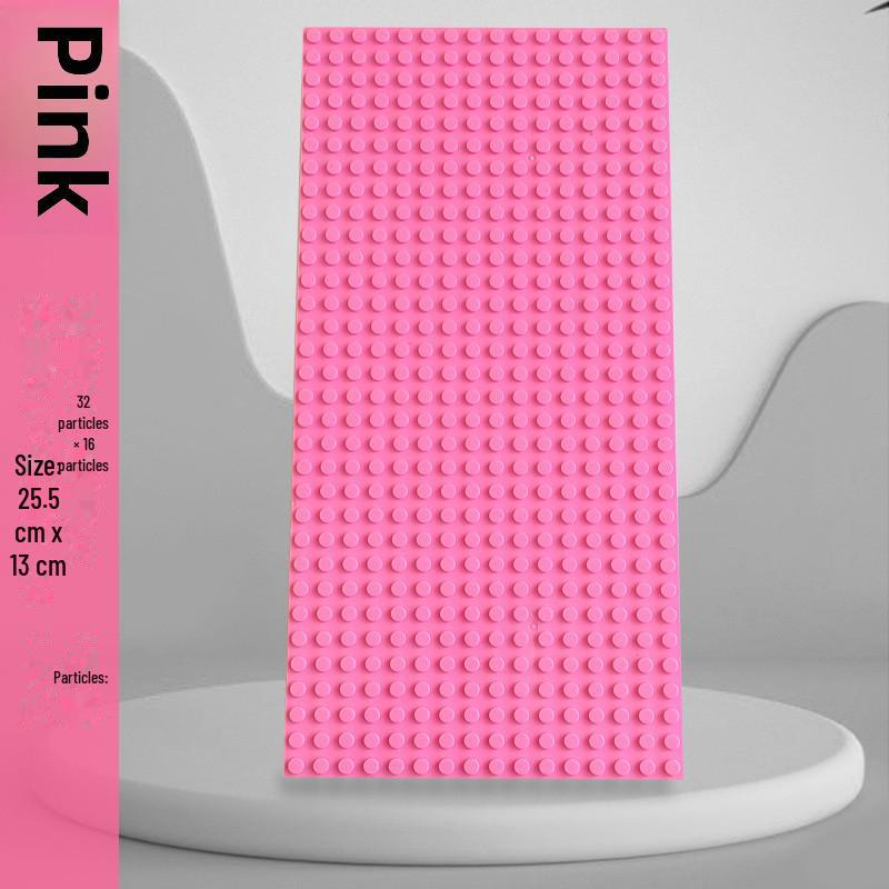 Базовая пластина из мелкозернистых строительных блоков 16x32, совместимая с Lego - Детский настольный игрушечный аксессуар 13*25.5cm (32*16 convex points) розовый
Базовая пластина из мелкозернистых строительных блоков 16x32, совместимая с Lego - Детский настольный игрушечный аксессуар 13*25.5cm (32*16 convex points) розовый