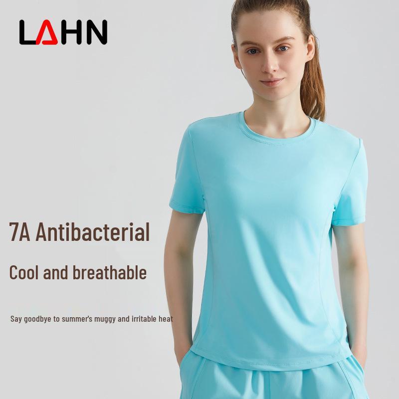 LAHN Женская дышащая быстросохнущая спортивная футболка с коротким рукавом и круглым вырезом Medium
LAHN Женская дышащая быстросохнущая спортивная футболка с коротким рукавом и круглым вырезом Medium