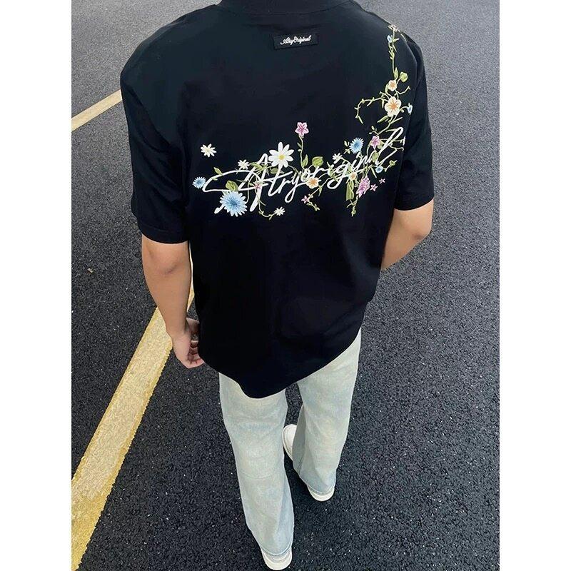 Oversize Flower Embroidered Bottoming Shirt Women s Design Top Spring and Summer Thin Temperament Short-sleeved T-shirt Men XXL
Oversize Flower Embroidered Bottoming Shirt Women s Design Top Spring and Summer Thin Temperament Short-sleeved T-shirt Men XXL