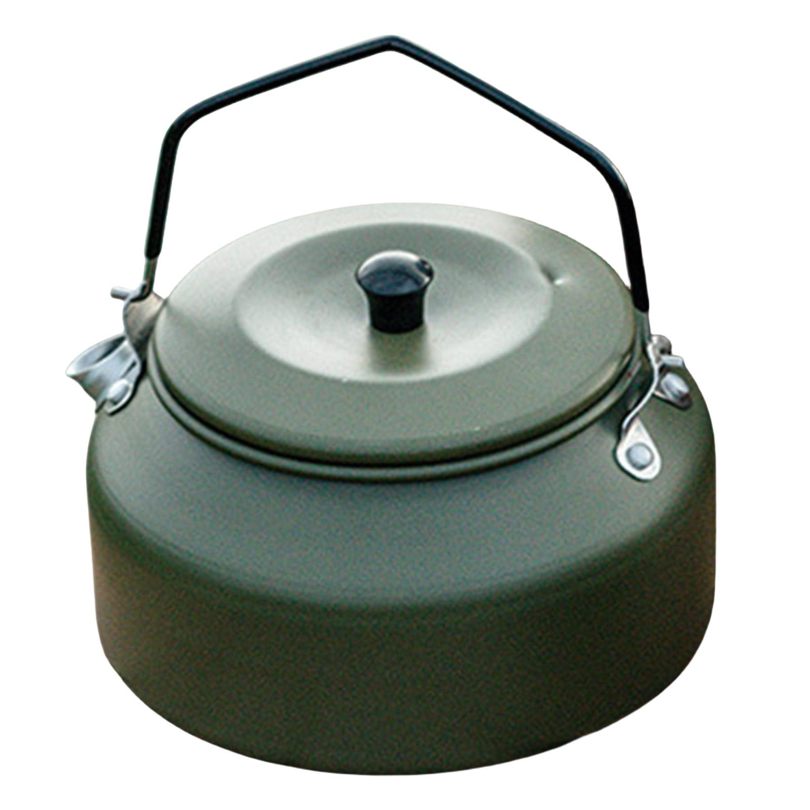 Aluminum Outdoor Hiking Kettle Pots Cookware 1100ml Camping Kettle Stovetop Whistling Teapot Camp Teas Coffee Pots зелений
Aluminum Outdoor Hiking Kettle Pots Cookware 1100ml Camping Kettle Stovetop Whistling Teapot Camp Teas Coffee Pots зелений