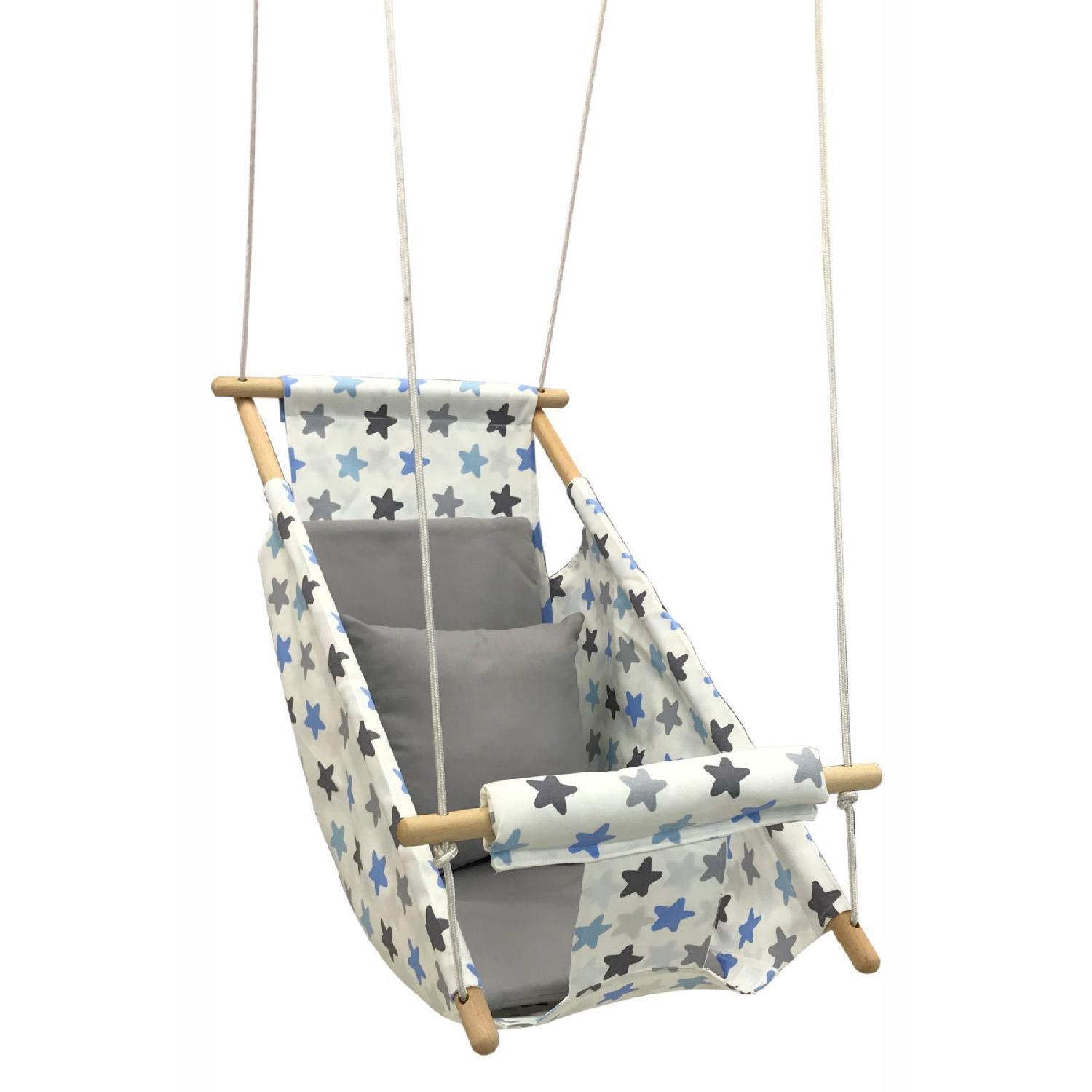 Gray Blue Star Gray Combination Sleep Swing 
Gray Blue Star Gray Combination Sleep Swing
