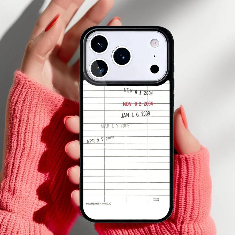 Library Card Vintage Retro Stamped Phone Case for iPhone 17 16 15 14 13 Pro Max Back Cover for 12 11 Pro Coque iPhone 12
Library Card Vintage Retro Stamped Phone Case for iPhone 17 16 15 14 13 Pro Max Back Cover for 12 11 Pro Coque iPhone 12