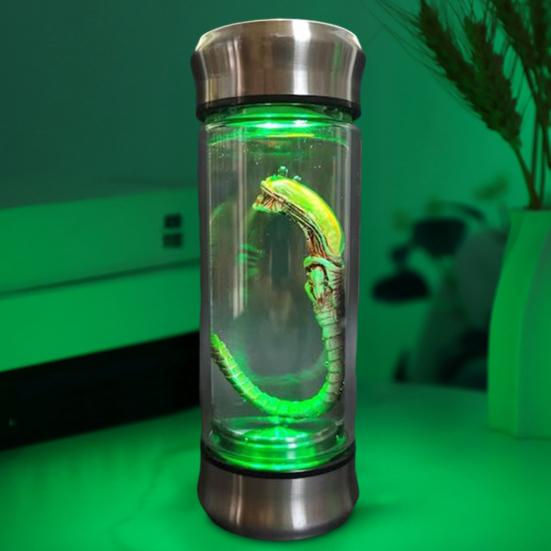 Yousheng Alien Creature Glass Jar LED Lighted Alien Decoration Gothic Creepy Tabletop Decoration for Halloween Party Sci-Fi Fans Gift A
Yousheng Alien Creature Glass Jar LED Lighted Alien Decoration Gothic Creepy Tabletop Decoration for Halloween Party Sci-Fi Fans Gift A