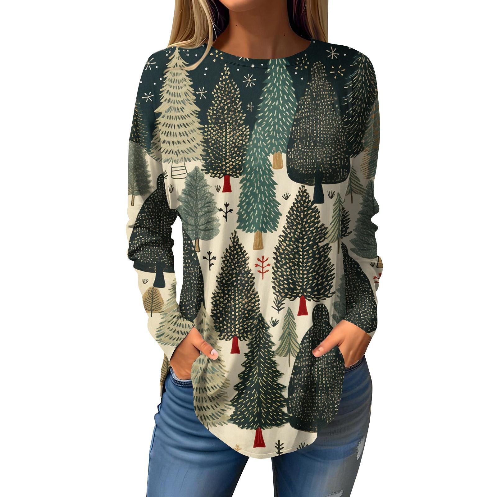 Женская свободная футболка с круглым вырезом и рождественским принтом, длинный рукав, пуловер, толстовка с длинными рукавами M
Женская свободная футболка с круглым вырезом и рождественским принтом, длинный рукав, пуловер, толстовка с длинными рукавами M