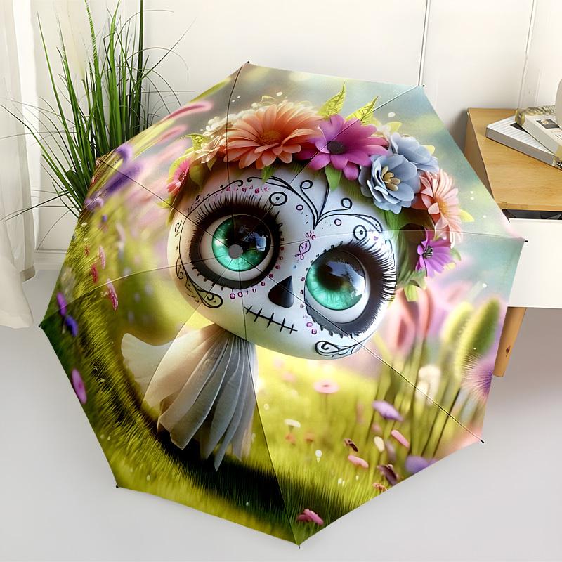 1pc Sugar Skull Automatic Open/Close Umbrella, Folding Compact Umbrella with Lightweight Design for Women/Men yy251028262
1pc Sugar Skull Automatic Open/Close Umbrella, Folding Compact Umbrella with Lightweight Design for Women/Men yy251028262