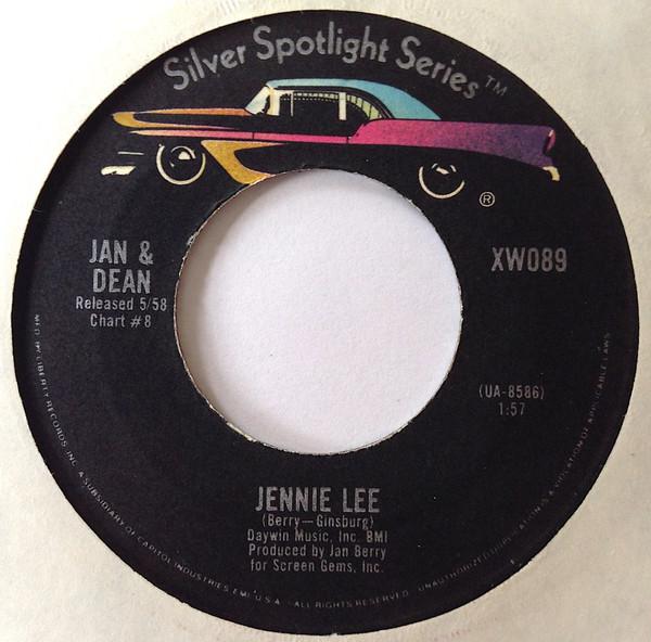 7inch Record JAN & DEAN - Jennie Lee / Baby Talk XW089 Capitol Records US Rock Used
7inch Record JAN & DEAN - Jennie Lee / Baby Talk XW089 Capitol Records US Rock Used