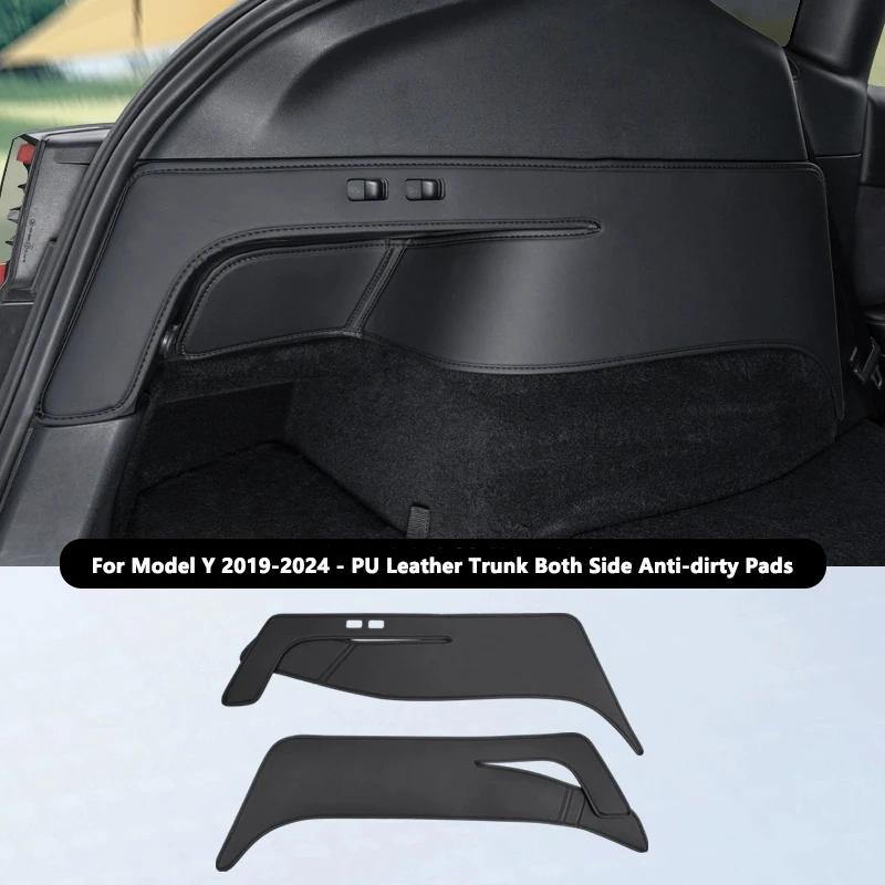 For Tesla Model Y Rear Trunk Both Side Guards Pad PU Leather Trunk Surface Corner Protective Cover Cargo Liner Anti Dirty Pads
For Tesla Model Y Rear Trunk Both Side Guards Pad PU Leather Trunk Surface Corner Protective Cover Cargo Liner Anti Dirty Pads