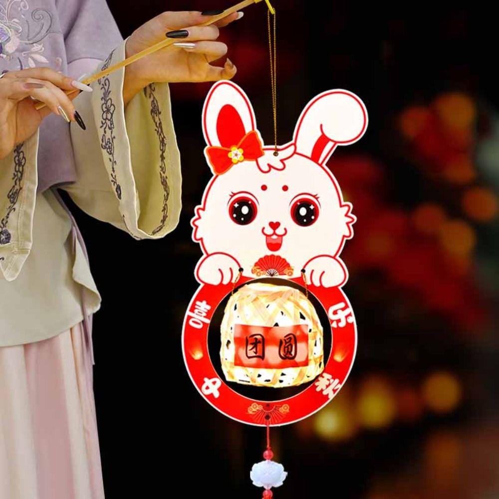 Rabbit Children DIY Lantern Material Kit 3D Ancient Style Handheld Lantern Decoration Style C
Rabbit Children DIY Lantern Material Kit 3D Ancient Style Handheld Lantern Decoration Style C