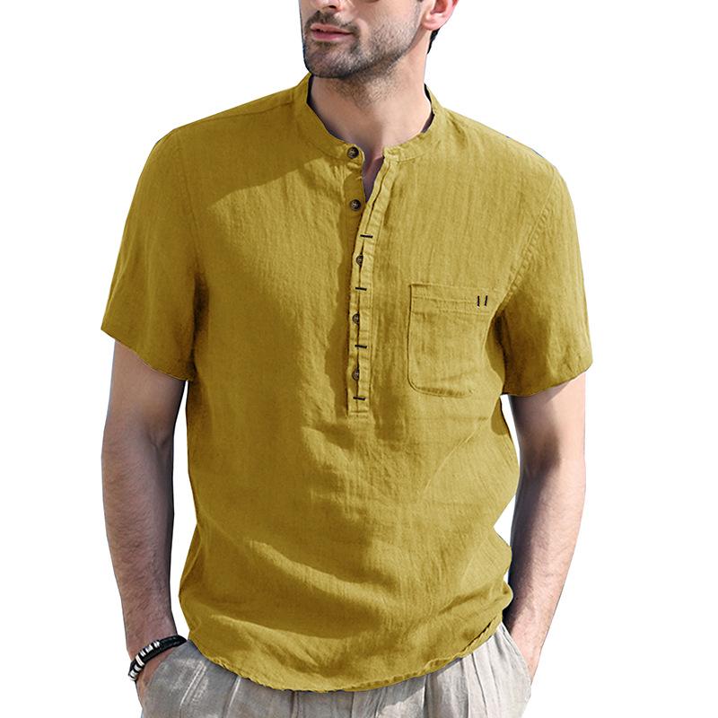 2026 Men s Stand Collar Breathable Linen Shirt - European & American Style, Short-sleeved US 2XL
2026 Men s Stand Collar Breathable Linen Shirt - European & American Style, Short-sleeved US 2XL