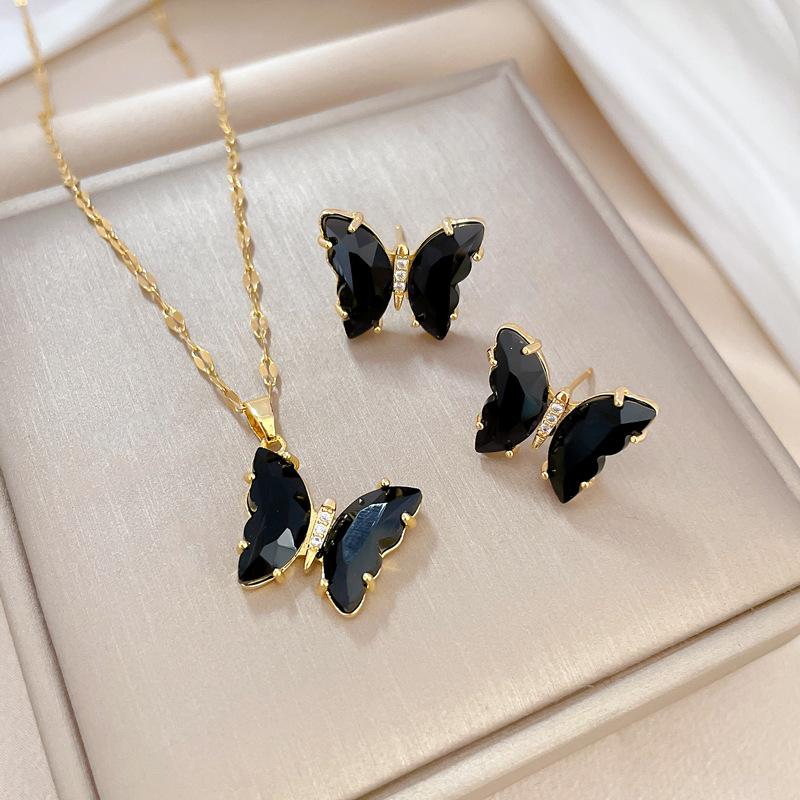 Luxury Shiny Zircon Flower Geometric Series Necklace Drop Earrings for Women Stainless Steel Chain Fashion Jewelry Set Gifts
Luxury Shiny Zircon Flower Geometric Series Necklace Drop Earrings for Women Stainless Steel Chain Fashion Jewelry Set Gifts