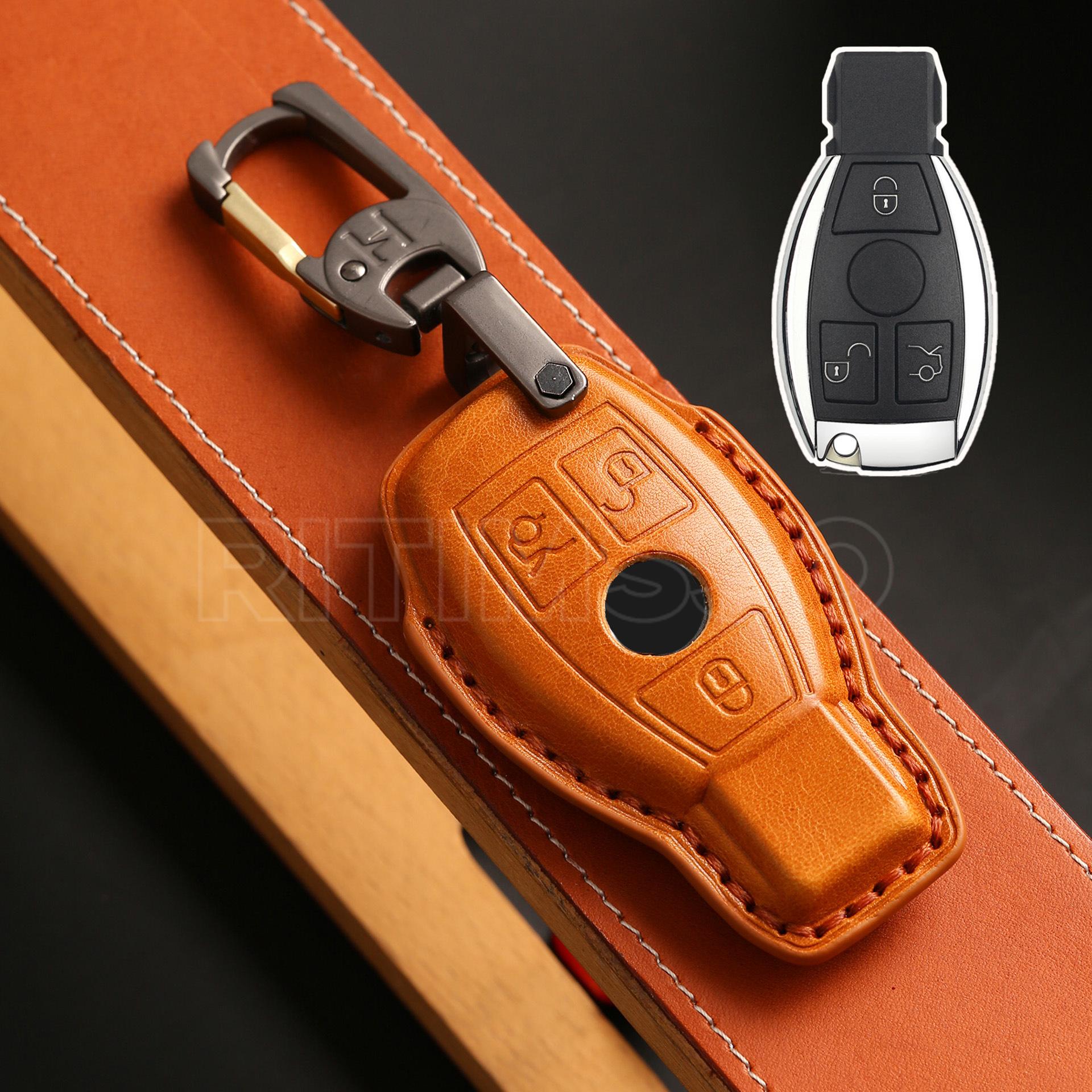Leather Car Remote Key Case Cover Shell Fob For Mercedes Benz A C E S G Class GLA CLA GLK GLC W204 W463 W176 W251 W205
Leather Car Remote Key Case Cover Shell Fob For Mercedes Benz A C E S G Class GLA CLA GLK GLC W204 W463 W176 W251 W205