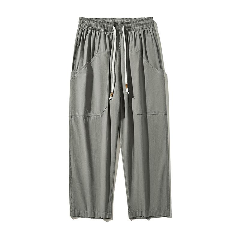 Men Summer Drawstring Waist Pocket Casual Pants M серый
Men Summer Drawstring Waist Pocket Casual Pants M серый