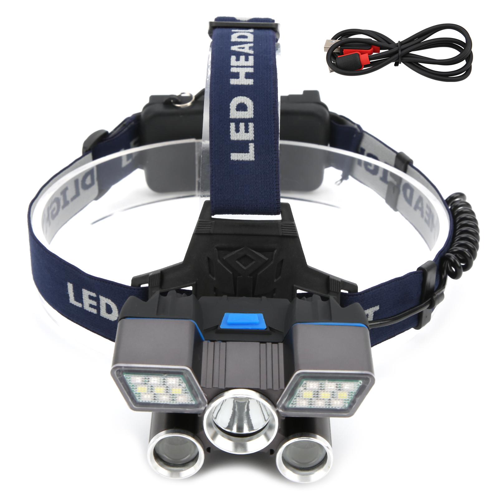 Outdoor LED Headlamp USB Rechargeable Adjustable Headband Flashlight for Camping
Outdoor LED Headlamp USB Rechargeable Adjustable Headband Flashlight for Camping