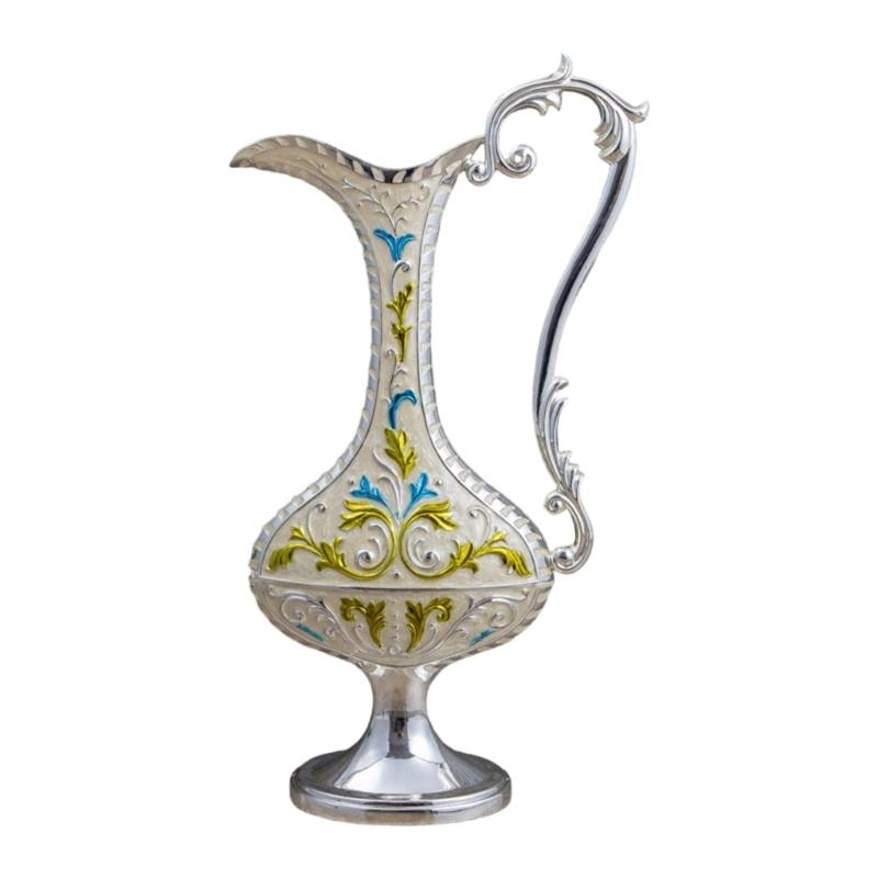 Elegant Embossed Flower Vases With Handle European Antique Metal Flower Arrangements Pot For Indoor Space Decors Gift S белый
Elegant Embossed Flower Vases With Handle European Antique Metal Flower Arrangements Pot For Indoor Space Decors Gift S белый