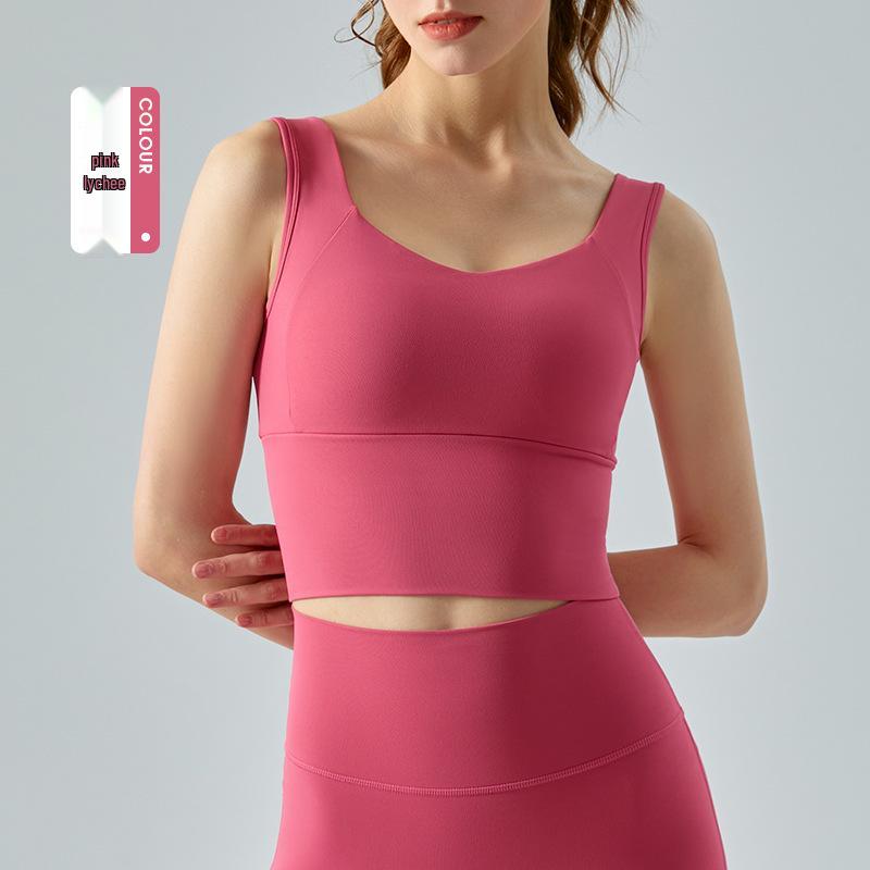 Женский спортивный бюстгальтер средней поддержки телесного цвета с нагрудной подушечкой - Высокая эластичность L
Женский спортивный бюстгальтер средней поддержки телесного цвета с нагрудной подушечкой - Высокая эластичность L