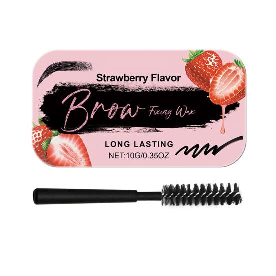10G Strawberry Scent Eyebrow Styling Wax with Brush Moisturizing Natural Fluffy Brows Long-Lasting Hold Men Women Eyebrow Fixing Wax 10g
10G Strawberry Scent Eyebrow Styling Wax with Brush Moisturizing Natural Fluffy Brows Long-Lasting Hold Men Women Eyebrow Fixing Wax 10g