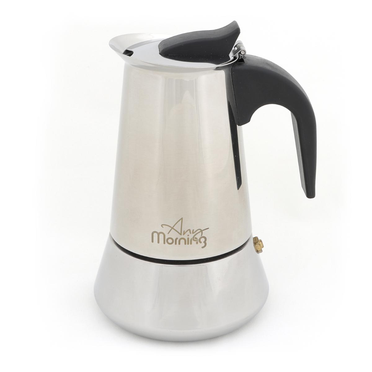 Any Morning Stovetop Espresso Maker, Moka Pot, Italian Coffee Maker, Coffee Percolator, Stainless Steel Moca Pots, 6 Cup Coffee Maker, 10oz, 300Ml
Any Morning Stovetop Espresso Maker, Moka Pot, Italian Coffee Maker, Coffee Percolator, Stainless Steel Moca Pots, 6 Cup Coffee Maker, 10oz, 300Ml