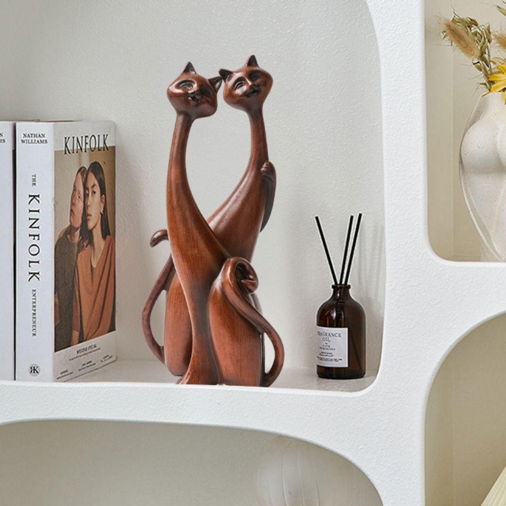 2pcs Minimalist Oil Painting Couple Cat Statue Resin Miniatures Figurine Living Room Style 5
2pcs Minimalist Oil Painting Couple Cat Statue Resin Miniatures Figurine Living Room Style 5