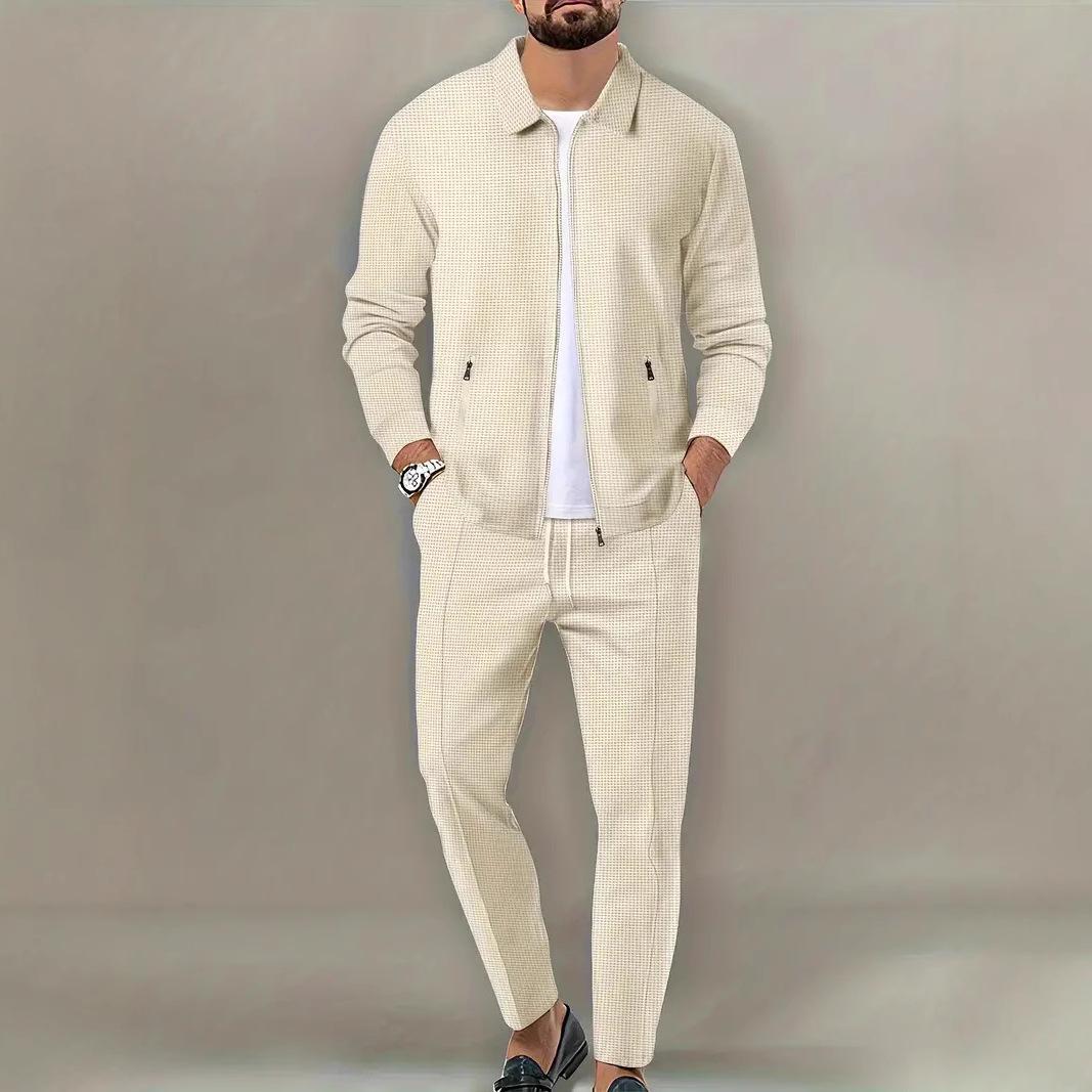 European Men s Slim Fit Autumn Waffle Knit Cardigan Jacket with Zipper Pocket M хаки
European Men s Slim Fit Autumn Waffle Knit Cardigan Jacket with Zipper Pocket M хаки
