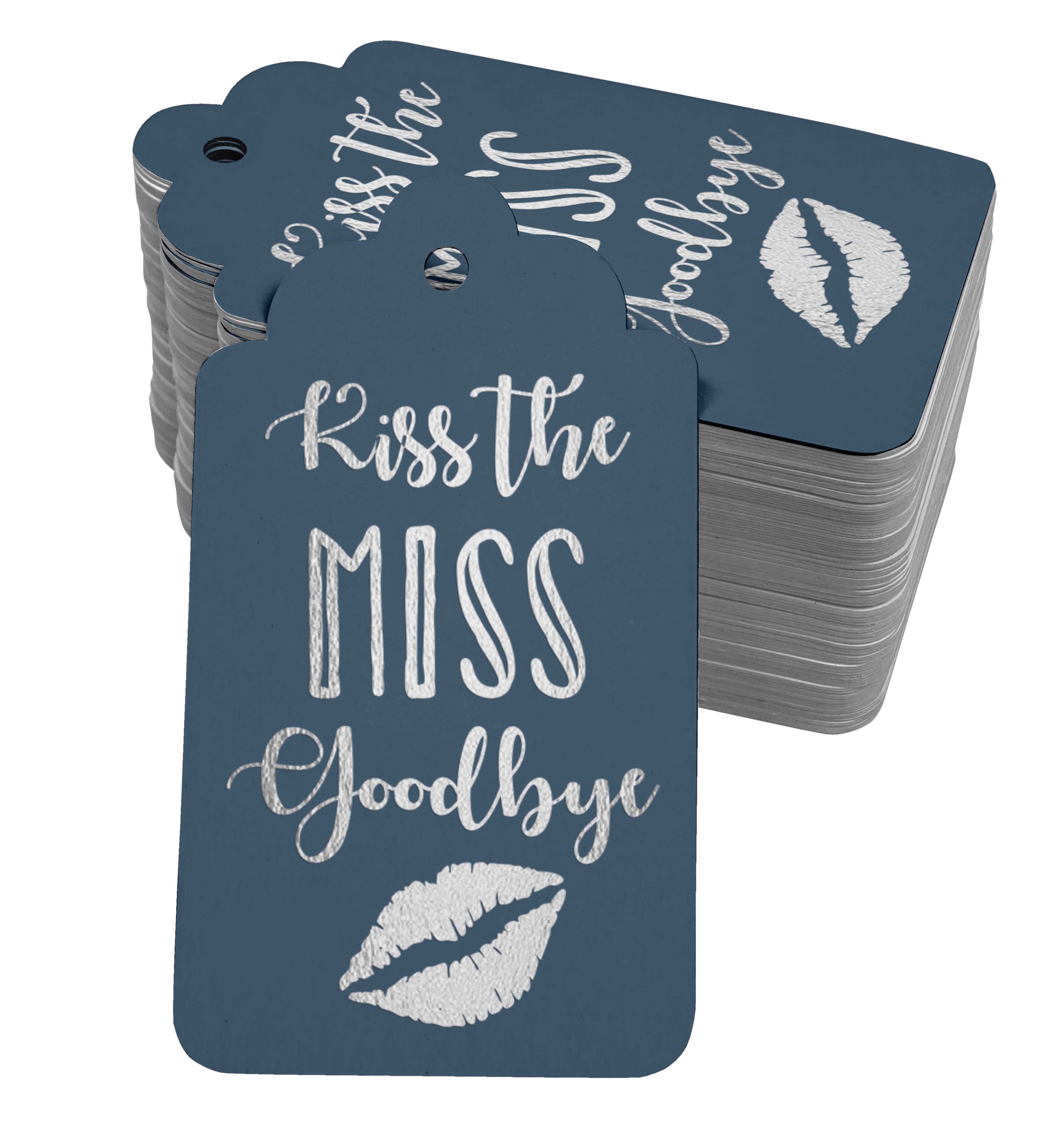 Inkdotpot Справжня золота фольга Kiss The Miss Goodbye Bridal Shower Tags Favor Hang Paper Tags 100 50 Silver Foil Tags синій
Inkdotpot Справжня золота фольга Kiss The Miss Goodbye Bridal Shower Tags Favor Hang Paper Tags 100 50 Silver Foil Tags синій