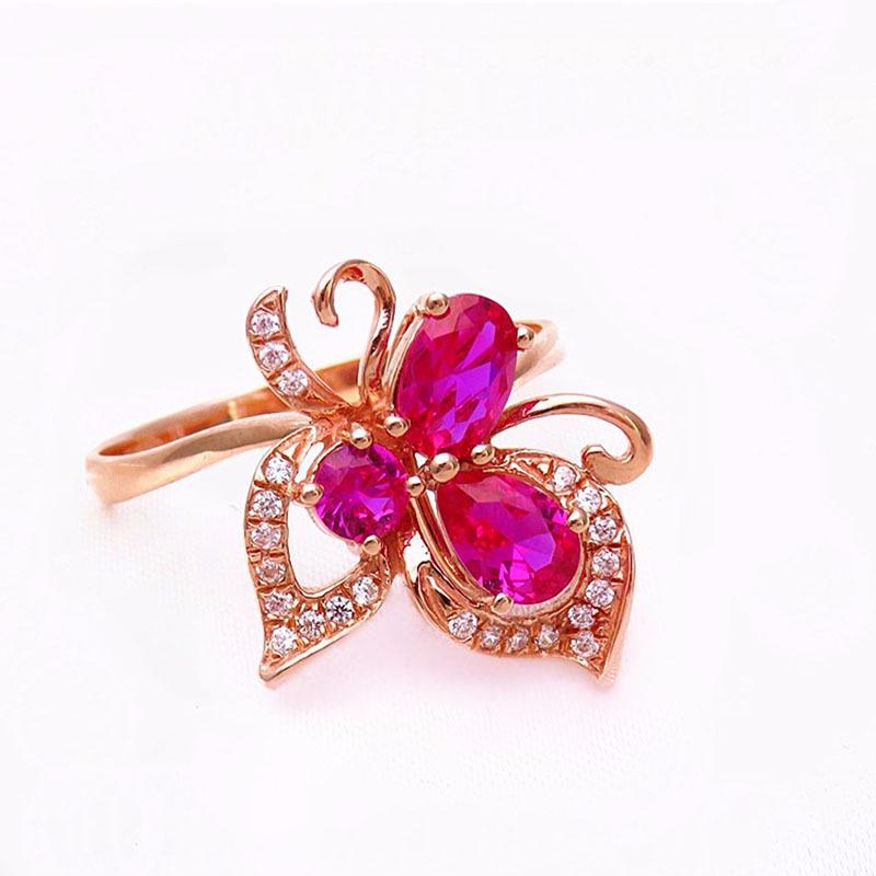 Starry Sky Aurora Purple Gold Rose Gold Plated Butterfly Ring with Diamonds and Red Garnet
Starry Sky Aurora Purple Gold Rose Gold Plated Butterfly Ring with Diamonds and Red Garnet