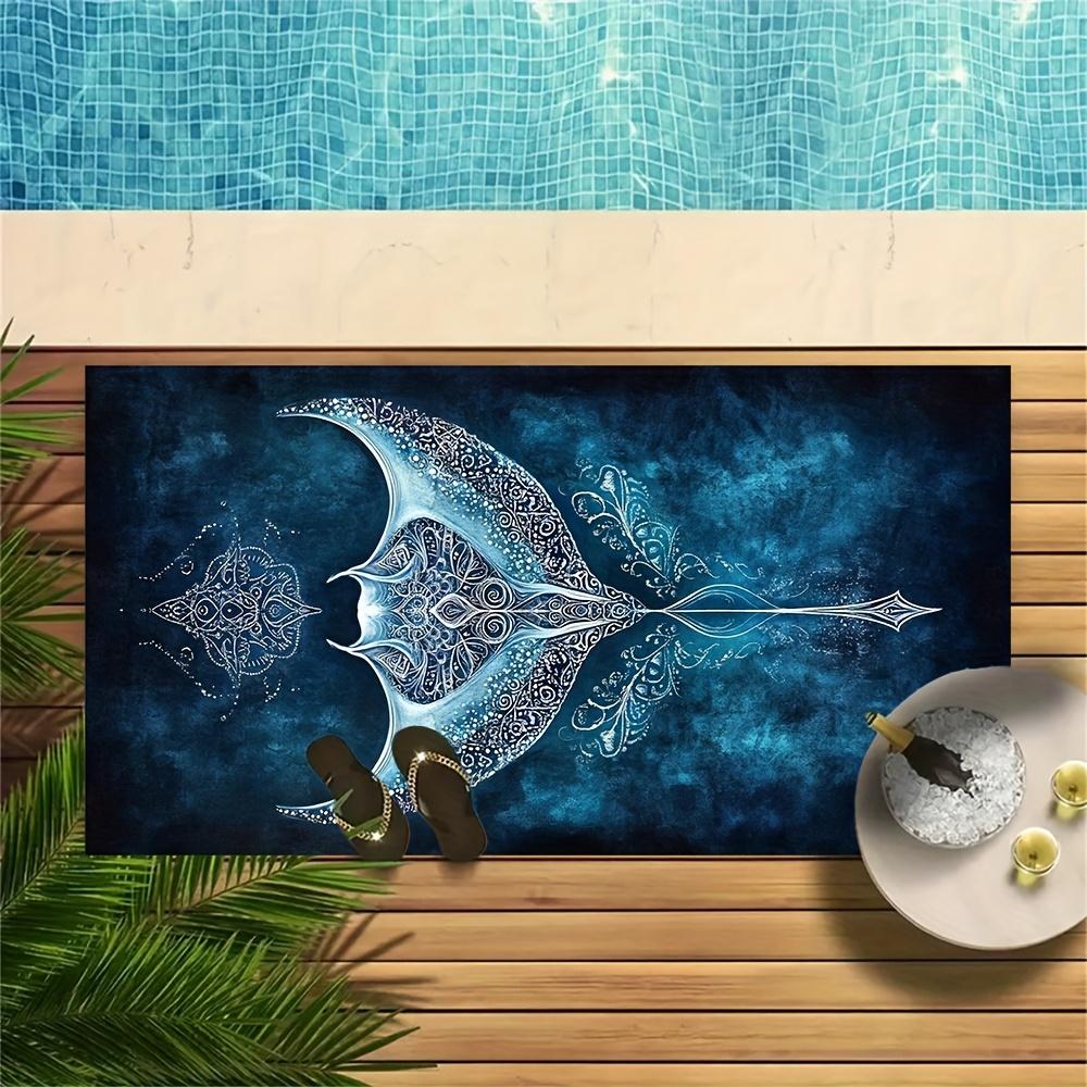 Bohemian Manta Ray Mandala Beach Towel, Ocean Life Art Quick-Dry Sand-Free Microfiber Bath Towel for Summer Beach Travel W40*H60(CM)
Bohemian Manta Ray Mandala Beach Towel, Ocean Life Art Quick-Dry Sand-Free Microfiber Bath Towel for Summer Beach Travel W40*H60(CM)