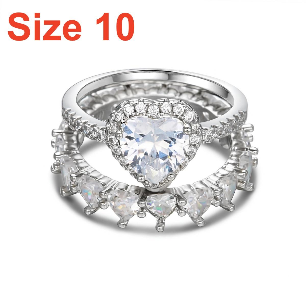 Elegant Romantic Love Heart Brass Inlaid CZ Zircon Couple Rings For Women Men Temperament Heart Matching Finger Rings Zircon
Elegant Romantic Love Heart Brass Inlaid CZ Zircon Couple Rings For Women Men Temperament Heart Matching Finger Rings Zircon