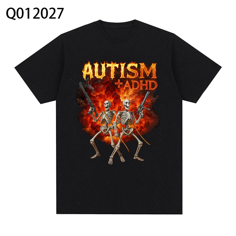 Autism ADHD Skeleton Meme T Shirt Humor Funny Skull Men Women Fashion T-shirt Casual 100% Cotton Short Sleeve Oversized T-shirts 5XL різнокольоровий
Autism ADHD Skeleton Meme T Shirt Humor Funny Skull Men Women Fashion T-shirt Casual 100% Cotton Short Sleeve Oversized T-shirts 5XL різнокольоровий