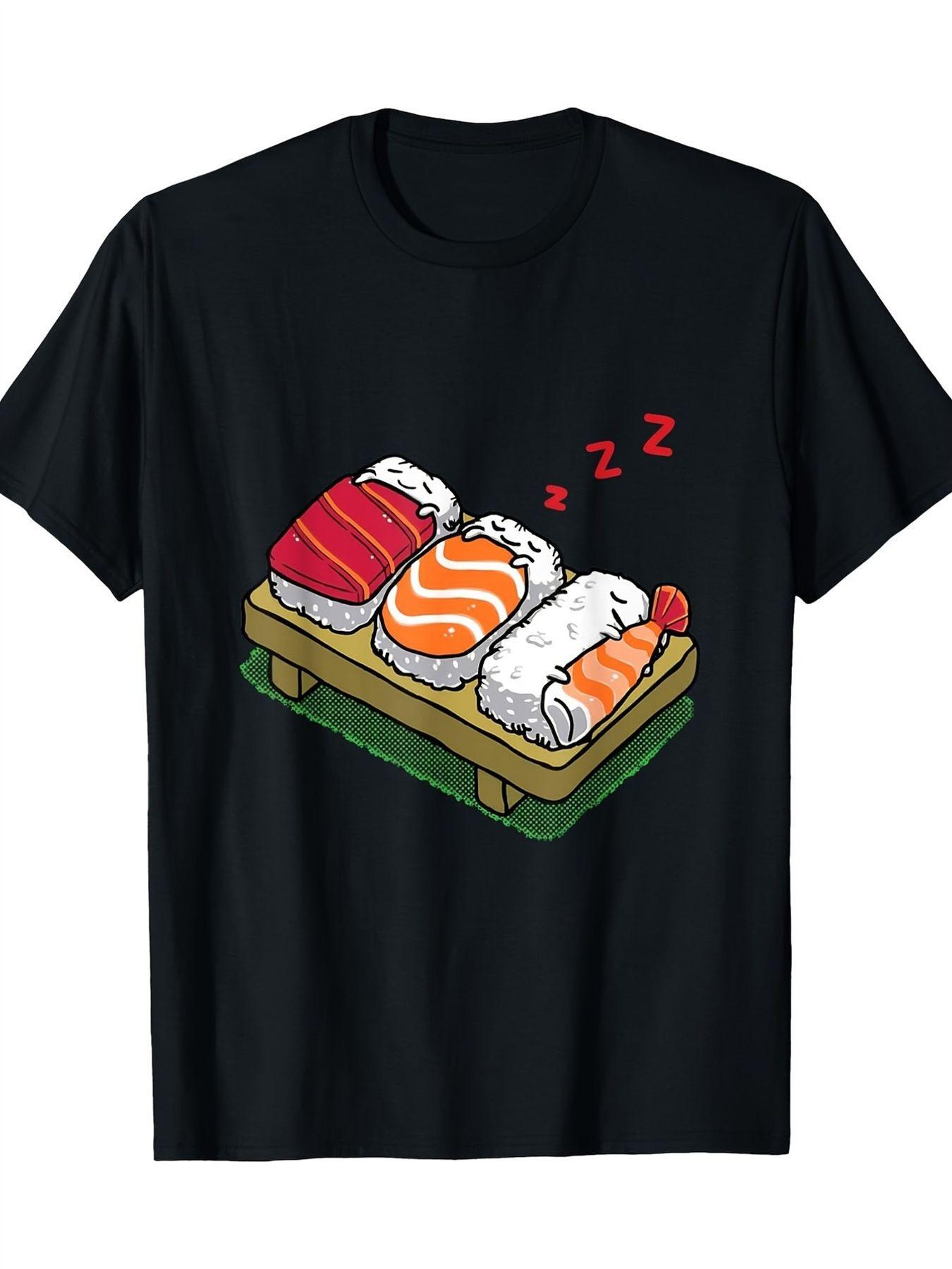Cartoon Graphic Tee Funny Sleeping Sushi Platter T-Shirt for Foodie Lovers Casual Crew Neck Printed Women Top Tshirt Clothing... S разноцветный
Cartoon Graphic Tee Funny Sleeping Sushi Platter T-Shirt for Foodie Lovers Casual Crew Neck Printed Women Top Tshirt Clothing... S разноцветный