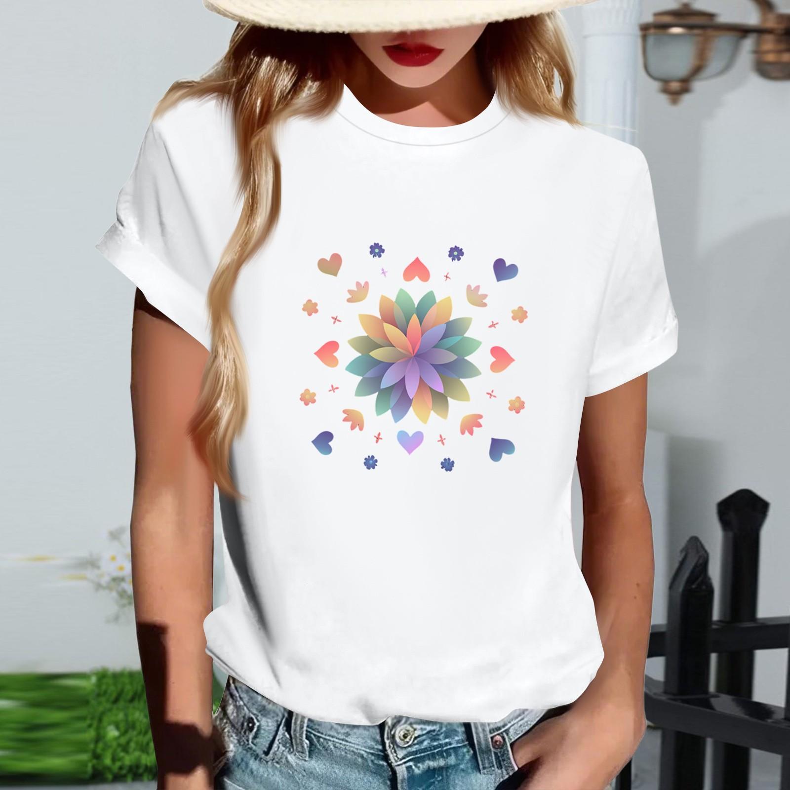 Жіноча модна футболка з круглим вирізом, повсякденна, з ретро-принтом, з короткими рукавами XL білий
Жіноча модна футболка з круглим вирізом, повсякденна, з ретро-принтом, з короткими рукавами XL білий