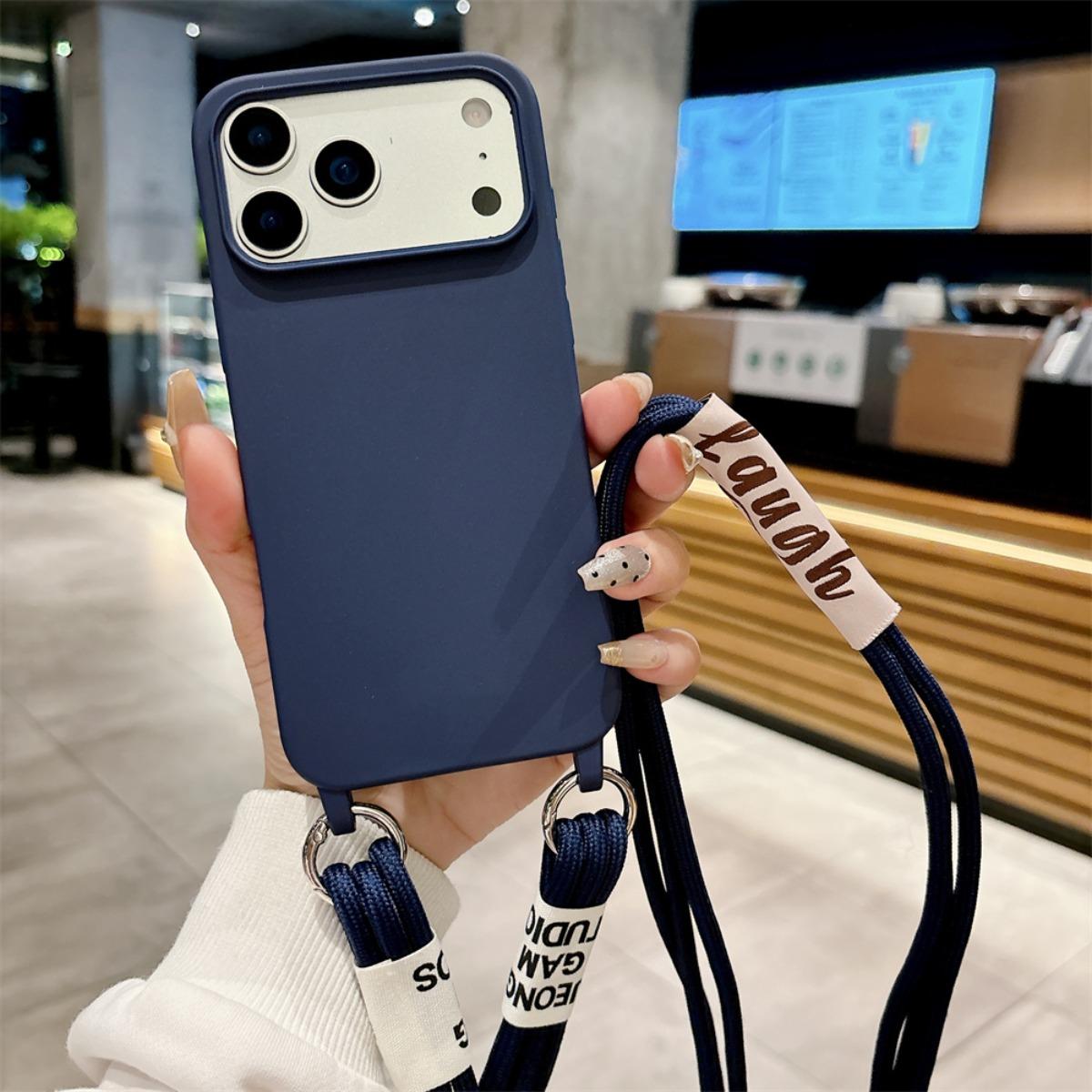 Силиконовый чехол для телефона для IPhone 17 Air 16E 15 14 Plus 13 12 11 Pro 17 Pro Max конфетного цвета с ремешком-шнурком для ношения через плечо iPhone 13 Pro темно-синий
Силиконовый чехол для телефона для IPhone 17 Air 16E 15 14 Plus 13 12 11 Pro 17 Pro Max конфетного цвета с ремешком-шнурком для ношения через плечо iPhone 13 Pro темно-синий