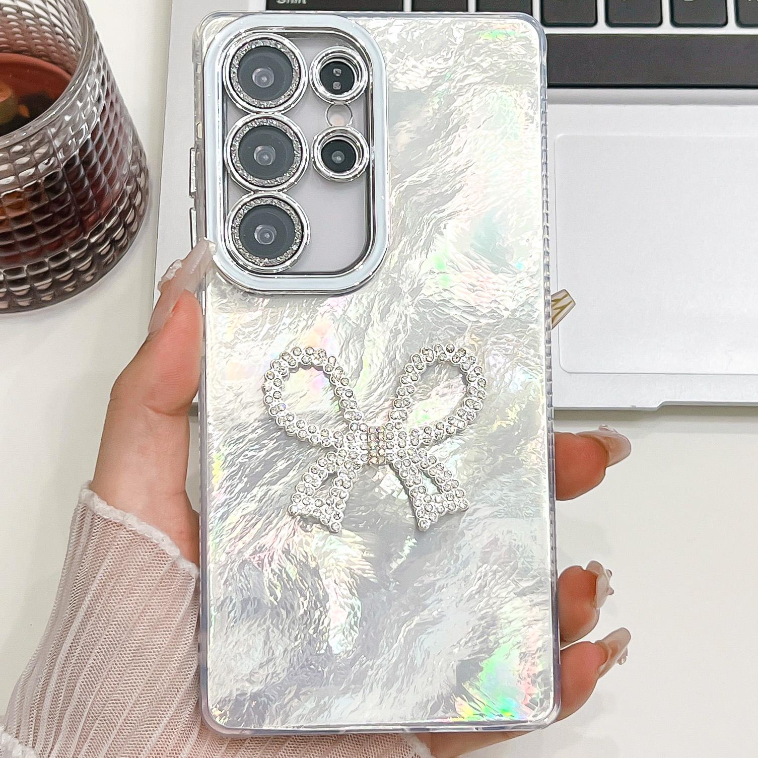 For Samsung Galaxy S25 Ultra Case Big Bow Decor IMD PC+TPU Phone Cover with Glass Lens Film Feather Pattern/Purple
For Samsung Galaxy S25 Ultra Case Big Bow Decor IMD PC+TPU Phone Cover with Glass Lens Film Feather Pattern/Purple