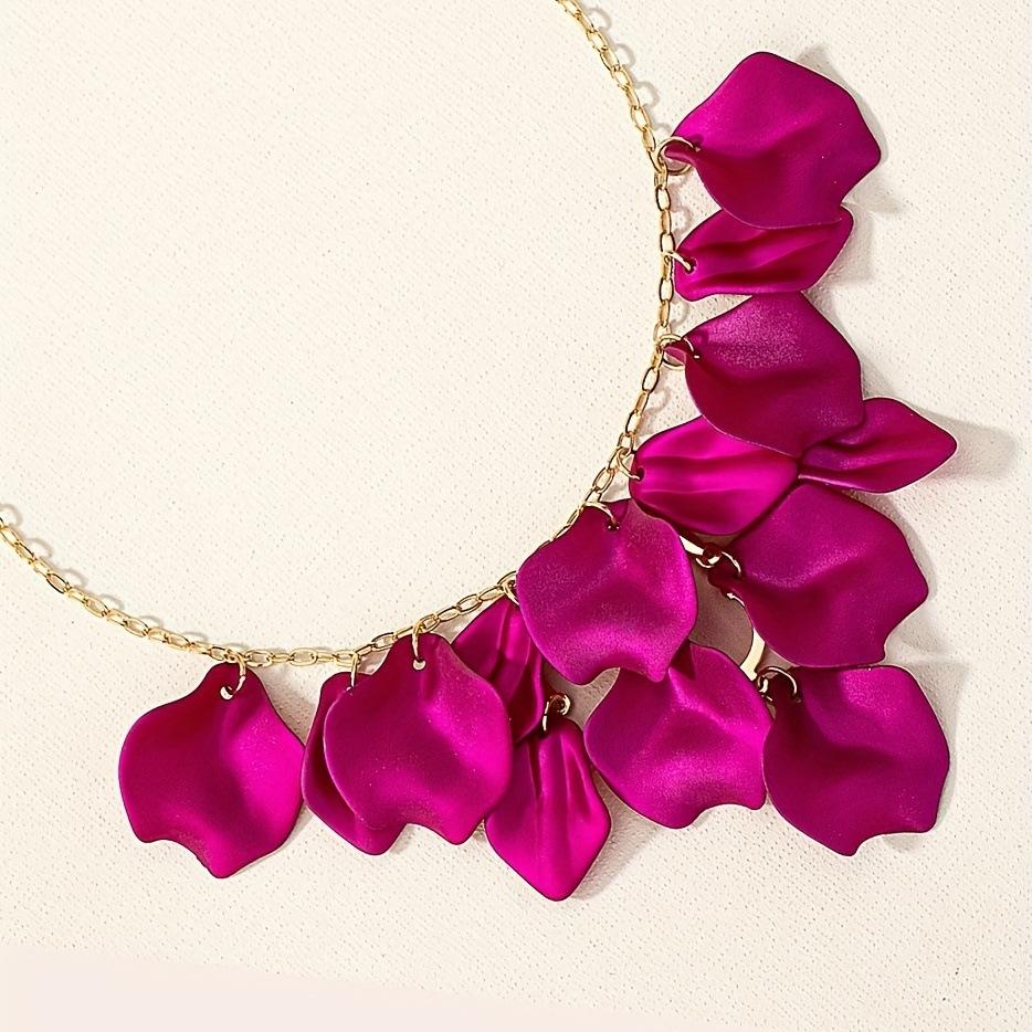 Petal tassel necklace, niche minimalist design sense, collarbone chain, fashionable light luxury cold wind jewelry women фіолетовий
Petal tassel necklace, niche minimalist design sense, collarbone chain, fashionable light luxury cold wind jewelry women фіолетовий
