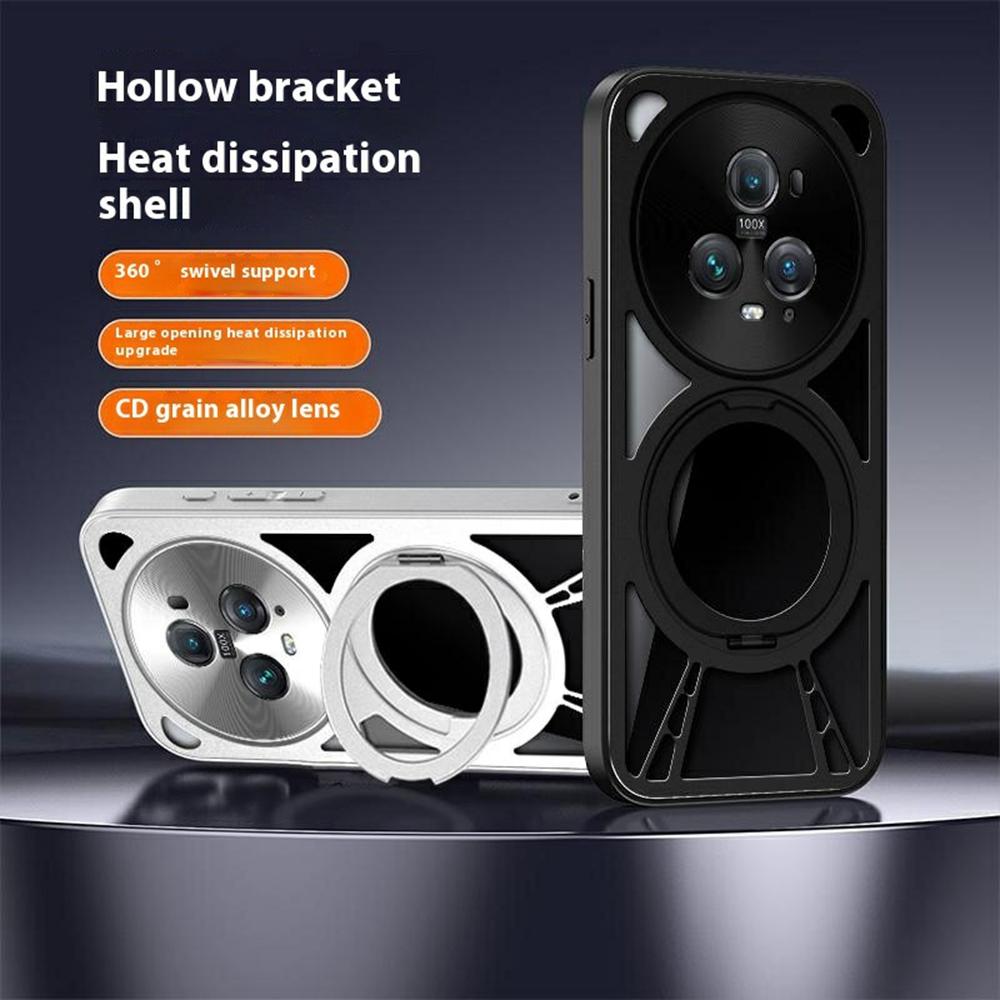 For Honor Magic5 Case Magnetic Kickstand Hollow Heat Dissipation Silicone+PC+Metal Bumper Phone Cover Silver
For Honor Magic5 Case Magnetic Kickstand Hollow Heat Dissipation Silicone+PC+Metal Bumper Phone Cover Silver