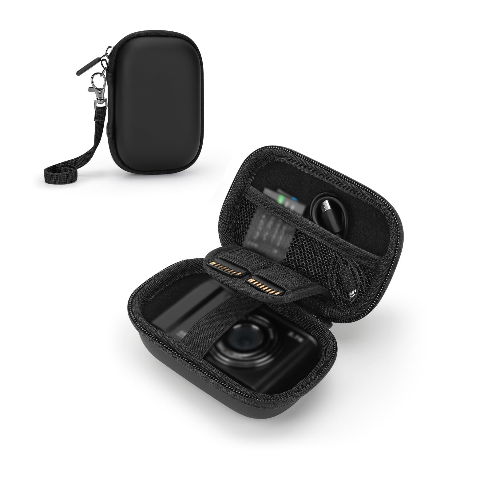 Compact, protective digital camera case for KODAK PIXPRO FZ55/FZ45, CAMKORY DC403 FHD 1080P, and STUOGYUM DC402-AF (black).
Compact, protective digital camera case for KODAK PIXPRO FZ55/FZ45, CAMKORY DC403 FHD 1080P, and STUOGYUM DC402-AF (black).