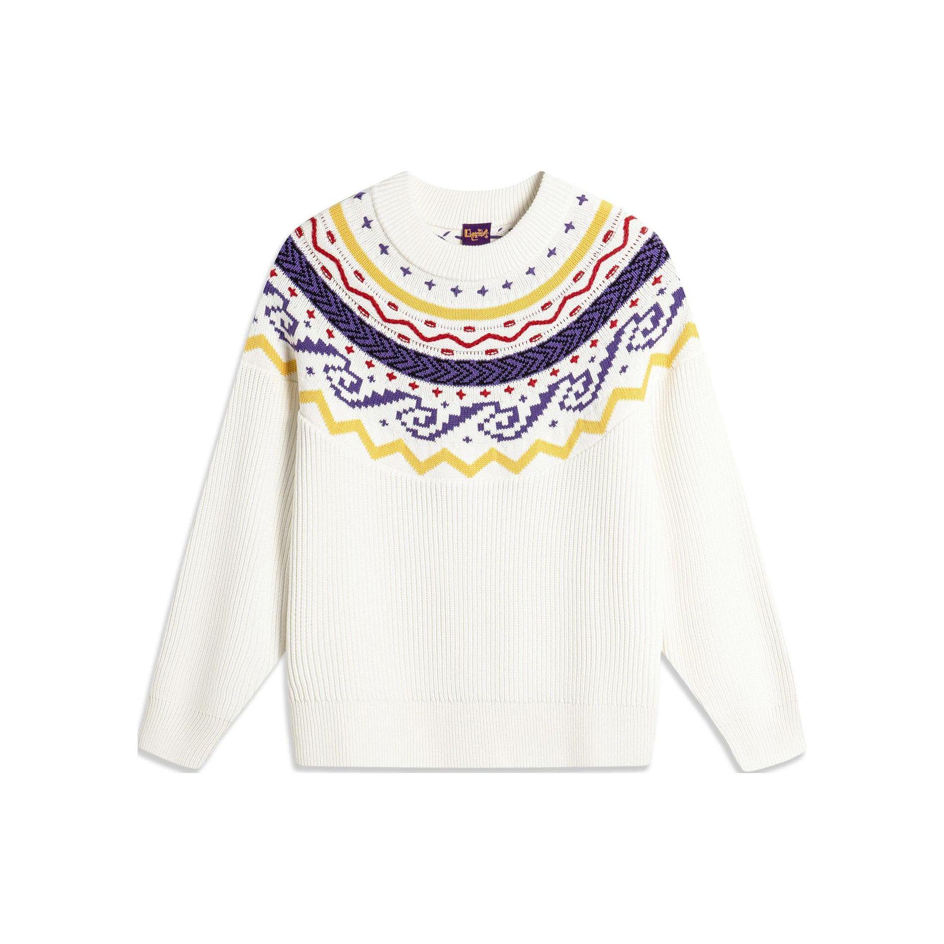Li Ning Daily Prosperity Series Printed Round Neck Pullover Long Sleeve Knit Sweater Women sweater Off-White AMBU010-4 XL
Li Ning Daily Prosperity Series Printed Round Neck Pullover Long Sleeve Knit Sweater Women sweater Off-White AMBU010-4 XL