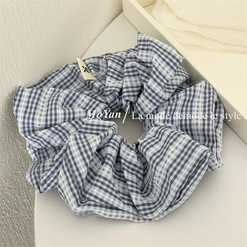 Loose Intestine Hair Band, Ponytail Hair Tie, Bun Hair Elastic, Hair Rope Blue black check pattern
Loose Intestine Hair Band, Ponytail Hair Tie, Bun Hair Elastic, Hair Rope Blue black check pattern