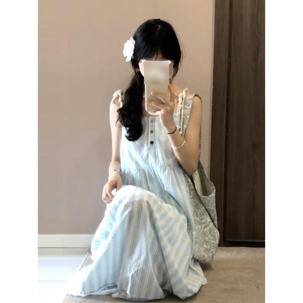 Пляжный отдых полосатое платье на бретелях детское повседневное летнее новое темпераментное свободное маленькое длинное платье XL- (recommended 110-60kg)
Пляжный отдых полосатое платье на бретелях детское повседневное летнее новое темпераментное свободное маленькое длинное платье XL- (recommended 110-60kg)