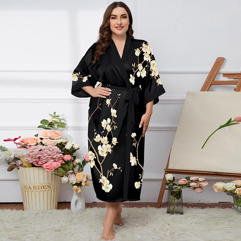 Летний пижамный комплект из сатина большого размера и халат для женщин - Легкий люкс Ледяной шелк One Size (fits up to 180 jin)
Летний пижамный комплект из сатина большого размера и халат для женщин - Легкий люкс Ледяной шелк One Size (fits up to 180 jin)