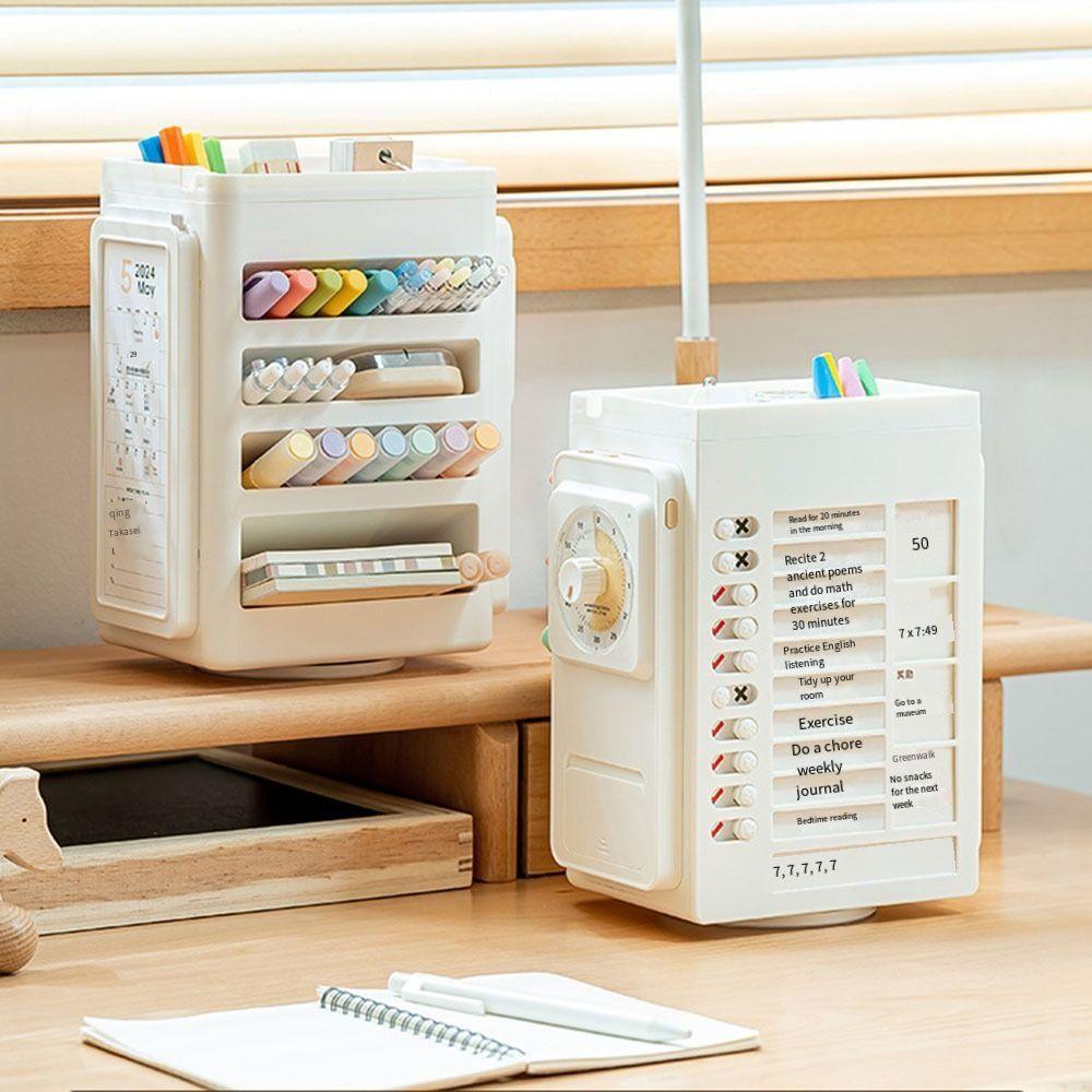 Rotating Pencil Holder Good Habit Punch Card Self-discipline Punch Card Students розовый
Rotating Pencil Holder Good Habit Punch Card Self-discipline Punch Card Students розовый