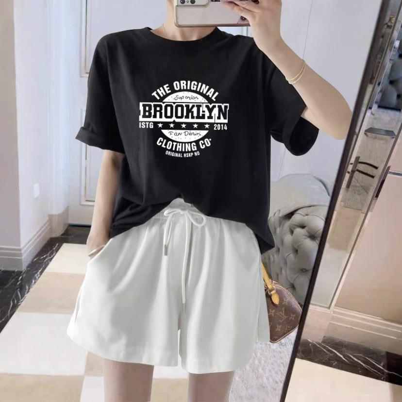 2025 summer new shoulder cotton short-sleeved t-shirt women s loose medium and long half-sleeved top t-shirt tide XXXXL чорний
2025 summer new shoulder cotton short-sleeved t-shirt women s loose medium and long half-sleeved top t-shirt tide XXXXL чорний