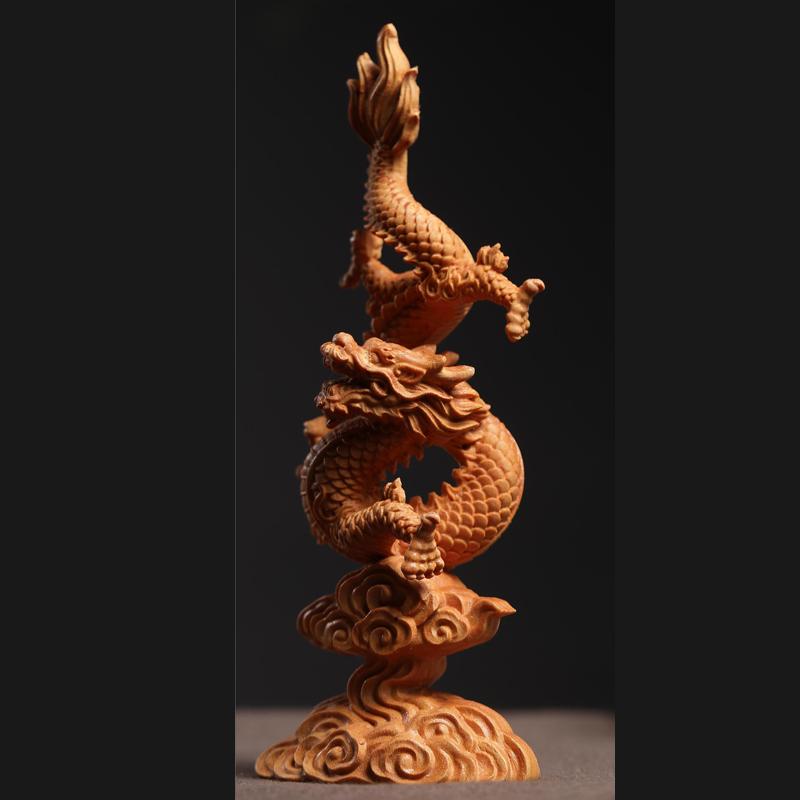 Yellow Poplar Wood Hand Carving Crafts Creative Dragon Shape Sculpture Decor South American boxwood, Dragon Year Decoration, 1Pc 17x7x4.2cm
Yellow Poplar Wood Hand Carving Crafts Creative Dragon Shape Sculpture Decor South American boxwood, Dragon Year Decoration, 1Pc 17x7x4.2cm